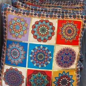 mandala print cushion cover
