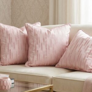 Pink weaved cushion covers Set of -2