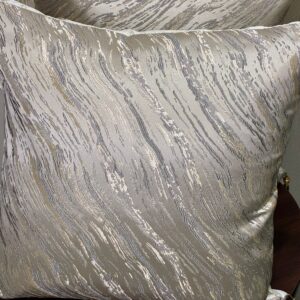 Woven silver cushion cover Set OF -2