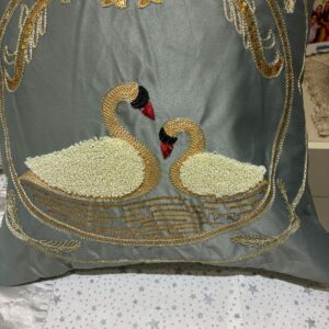 luxury duck embroidery Set of -2