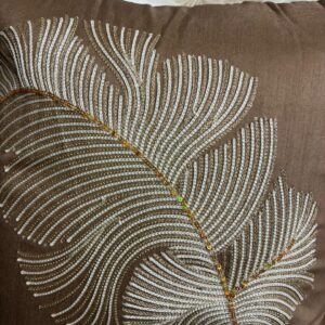 leaf embroidery Set of -2