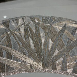 Gunmetal Palm Fan Table Mats (Set of 6)