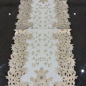 table runner floral lace